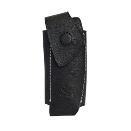 Funda UNIVERSAL de piel bovino para navaja Swiza negra